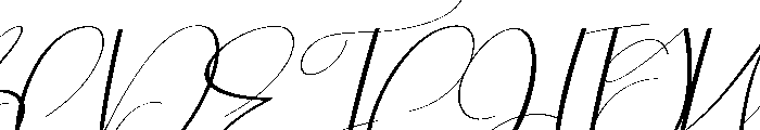 Fathers Signature Font UPPERCASE