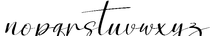 Fathers Signature Font LOWERCASE