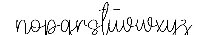 Fathery Font LOWERCASE