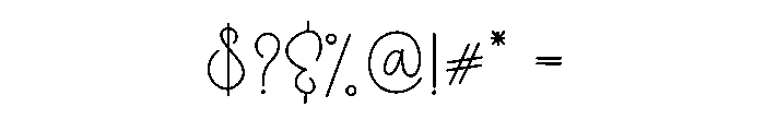 Fathim Thinking Font OTHER CHARS