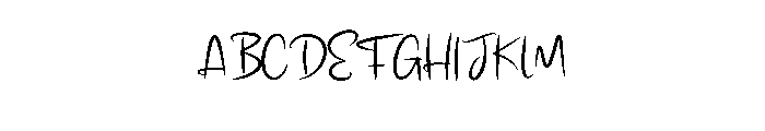Fathim Thinking Font UPPERCASE