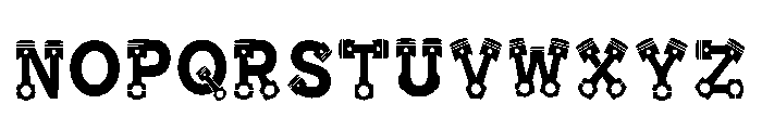 Fatty Regular Font LOWERCASE