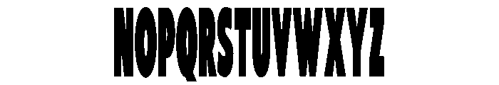 Fatzero Regular Font UPPERCASE