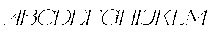 Fauden Italic Font UPPERCASE