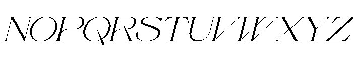 Fauden Italic Font UPPERCASE