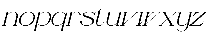 Fauden Italic Font LOWERCASE