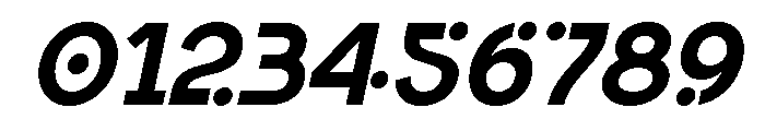 Fazero Italic Font OTHER CHARS