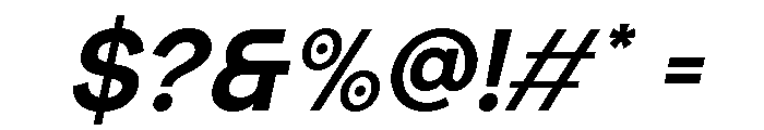 Fazero Italic Font OTHER CHARS
