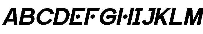 Fazero Italic Font UPPERCASE