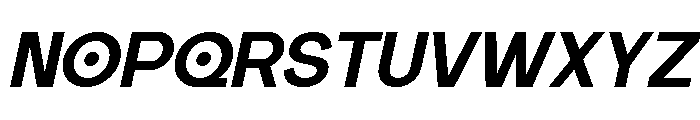 Fazero Italic Font UPPERCASE