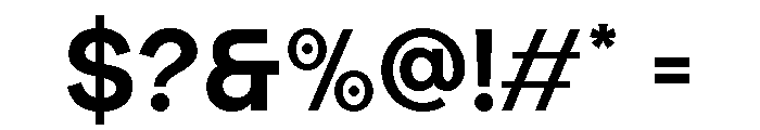 Fazero Regular Font OTHER CHARS