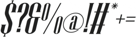 FANFARE Italic otf (400) Font OTHER CHARS
