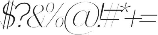 FASCINA Thin Italic otf (100) Font OTHER CHARS