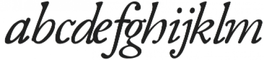Fabello Thin Italic otf (100) Font LOWERCASE