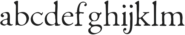 Fabello Thin Thin otf (100) Font LOWERCASE