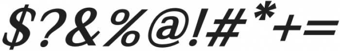 Fabie Bold Italic otf (700) Font OTHER CHARS