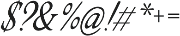 Fabulous Display Italic Regular otf (400) Font OTHER CHARS