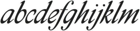 Fabulous Display Italic Regular otf (400) Font LOWERCASE