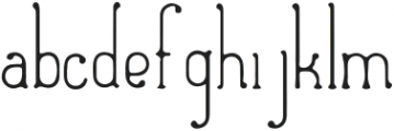 Fabulous Komaiza Regular otf (400) Font LOWERCASE