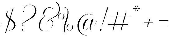Fabulous Script Regular otf (400) Font OTHER CHARS