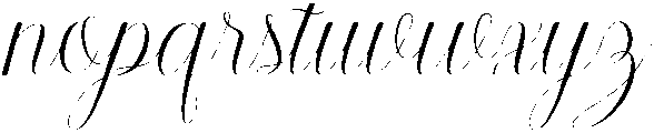 Fabulous Script Regular otf (400) Font LOWERCASE