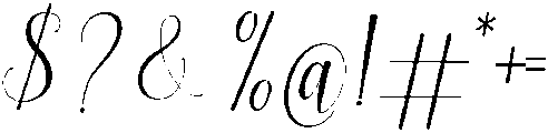 Fabulous Script Regular otf (400) Font OTHER CHARS