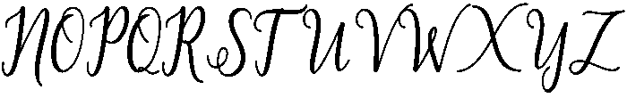Fabulous Script Regular otf (400) Font UPPERCASE