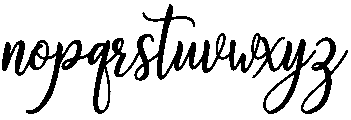 Fabulous Script Regular otf (400) Font LOWERCASE