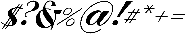 Fabulous otf (400) Font OTHER CHARS