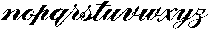 Fabulous otf (400) Font LOWERCASE