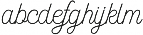 FabulousSignature otf (400) Font LOWERCASE