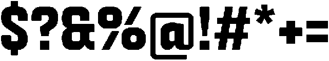 Factory Sans Bold otf (700) Font OTHER CHARS
