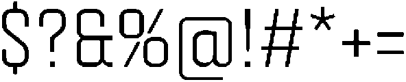 Factory Sans Extra Light otf (200) Font OTHER CHARS
