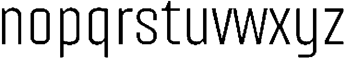 Factory Sans Extra Light otf (200) Font LOWERCASE