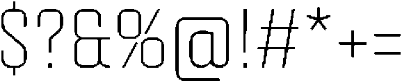 Factory Sans Thin otf (100) Font OTHER CHARS