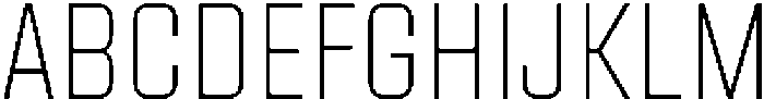 Factory Sans Thin otf (100) Font UPPERCASE
