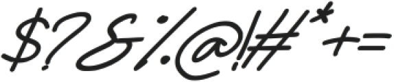 Factually Handwriting Alternate Bold Italic otf (700) Font OTHER CHARS