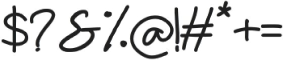Factually Handwriting Alternate Bold otf (700) Font OTHER CHARS