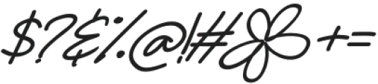 Factually Handwriting Bold Italic otf (700) Font OTHER CHARS