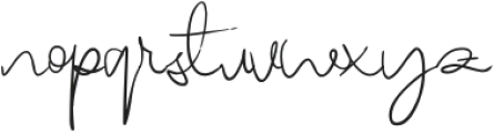 Factually Handwriting Regular otf (400) Font LOWERCASE