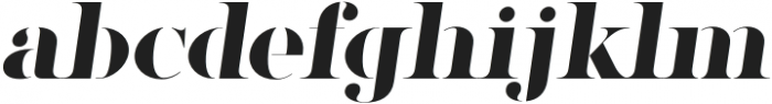 Factum Bold Stencil Oblique otf (700) Font LOWERCASE