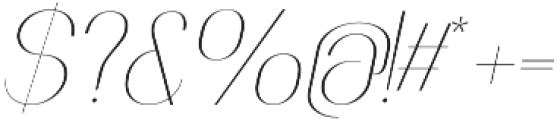 Faddish OT Italic otf (400) Font OTHER CHARS