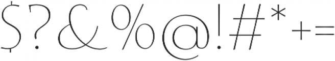 Faded Grandeur Thin otf (100) Font OTHER CHARS