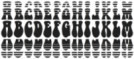 Fadefunk Stacked otf (400) Font UPPERCASE