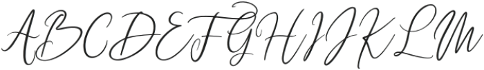 Fadhillah Signature Regular otf (400) Font UPPERCASE