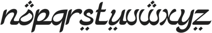 Faditjah Italic otf (400) Font LOWERCASE