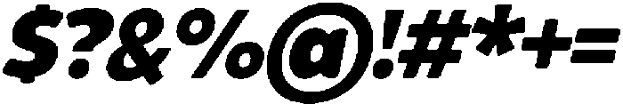 Fadone Italic otf (400) Font OTHER CHARS
