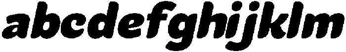 Fadone Italic otf (400) Font LOWERCASE