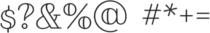 Fairwater Open Serif otf (400) Font OTHER CHARS
