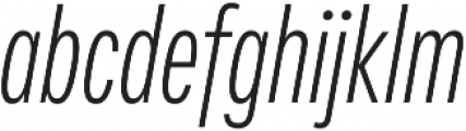Fairweather Light Italic otf (300) Font LOWERCASE
